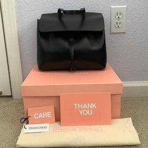 Mansur Gavriel Mini Lady Bag Black/Ballerina